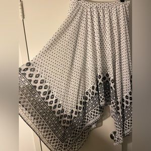 Express Spotted Flowy Skirt